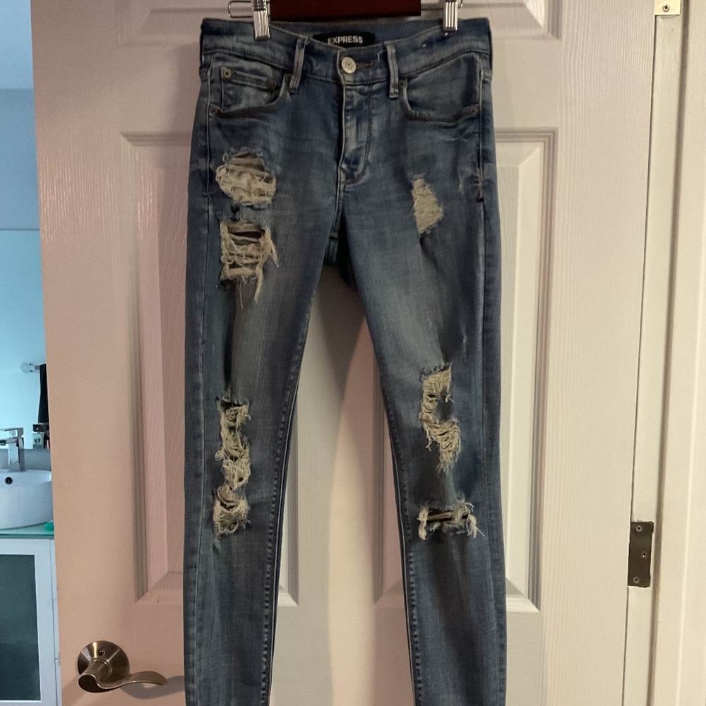 Express ankle leggings mid rise jeans